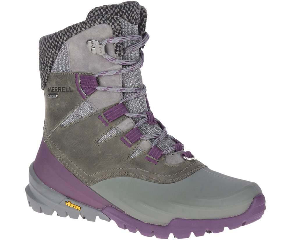 Merrell Boots Grey - Thermo Aurora 2 Mid Shell Waterproof - Womens 40PLCAHIQ